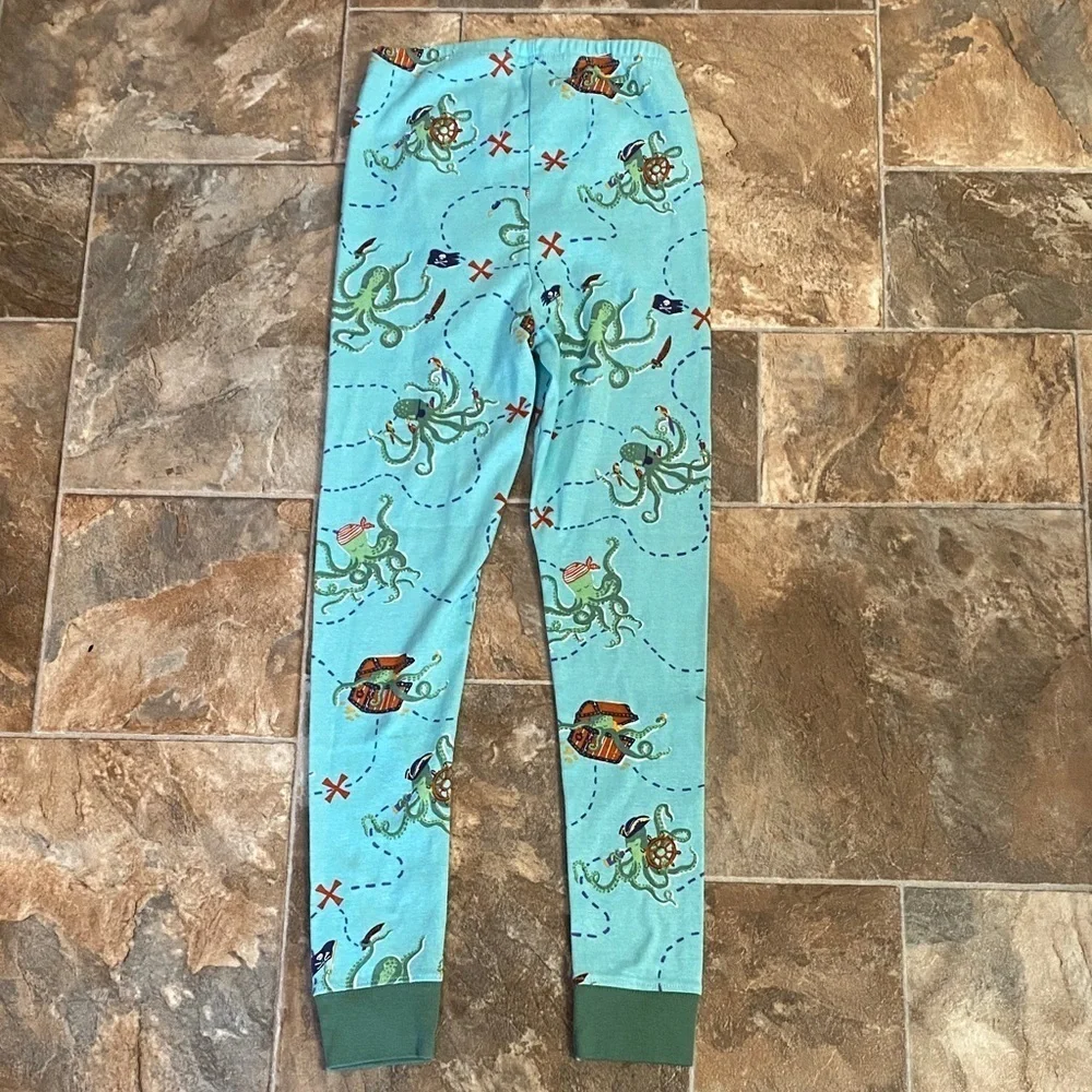 Fish Stix Kids Sea Explorer Size 10 Pajama Set - Aqua and Forest Green